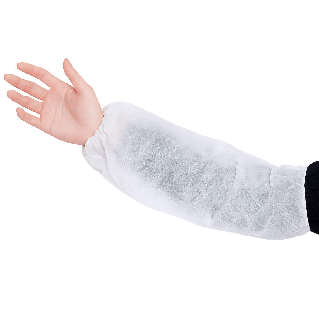 Arm sleeves non-woven on transparent background