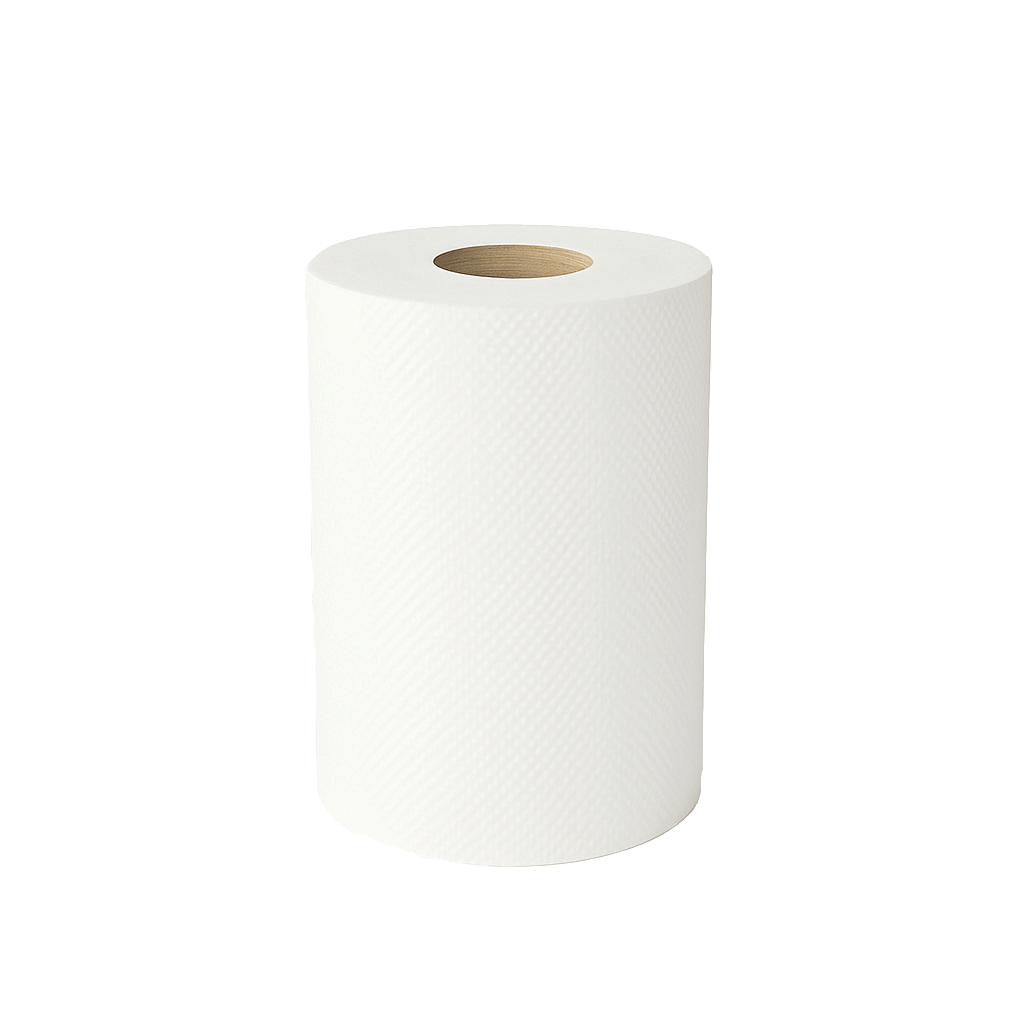 Kitchen roll white on a transparent background