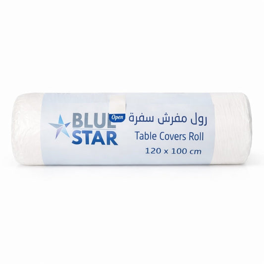 BLU STAR Disposable Table Cover Roll – 120 × 100 cm | Strong & Waterproof