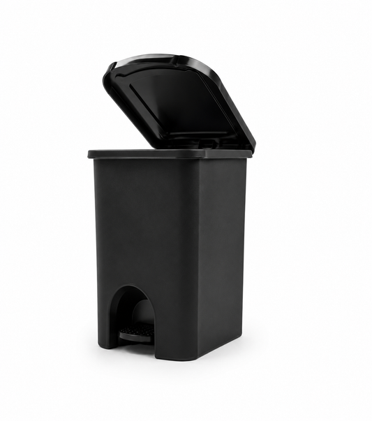 Product Title

20L Pedal Trash Bin – Durable Plastic Waste Bin with Foot Pedal & Flip Lid – Black