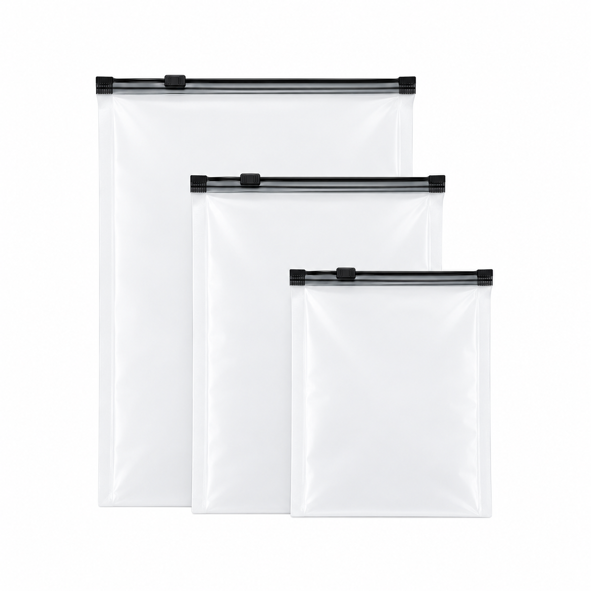 Reusable Food Storage Zipper Bags – 3 Sizes, 6 Pieces