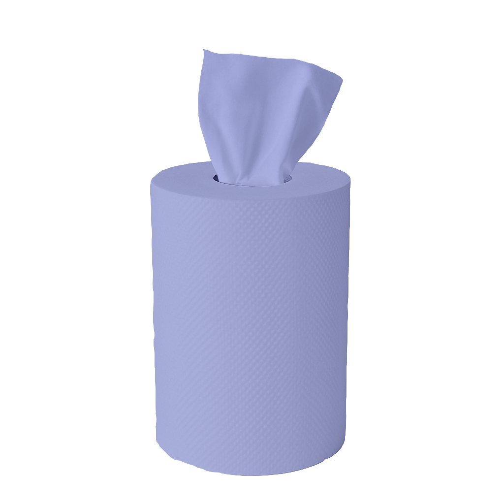 Blue Kitchen Roll on a transparent background