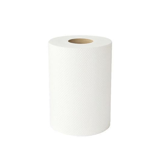 Kitchen roll white on a transparent background