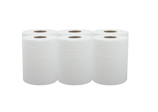 Stack of white paper towels on a transparent background