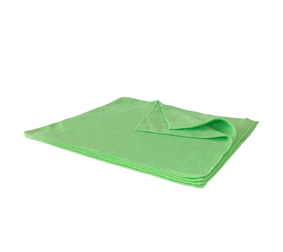 Microfiber cloths Green on a transparent background
