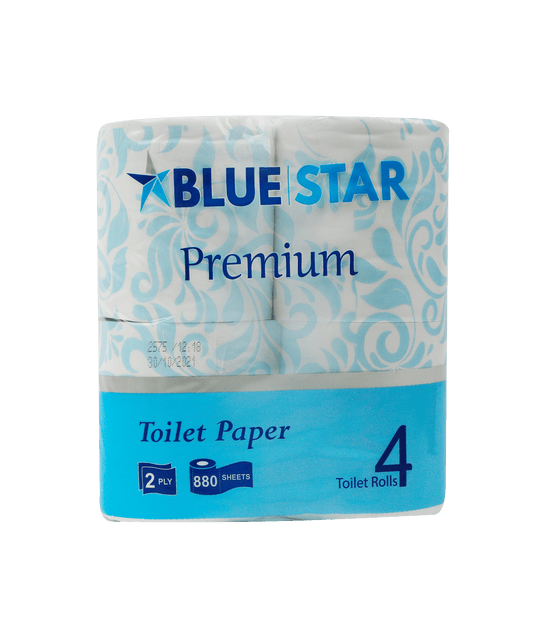 Blue Star toilet paper on a transparent background