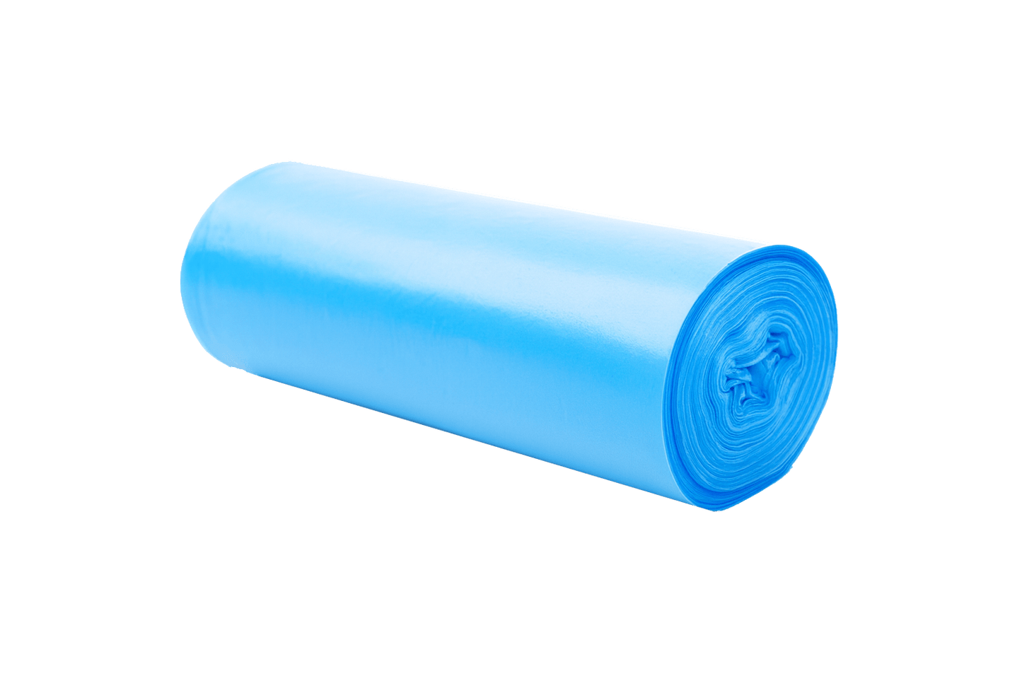 Blue Trash Bag on a transparent background