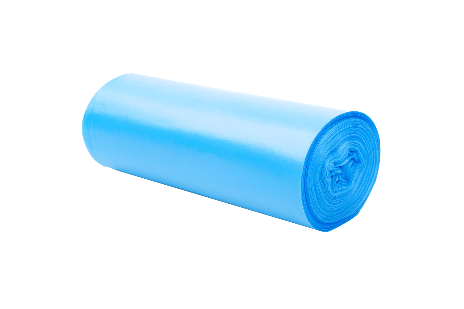 Blue Trash Bag on a transparent background