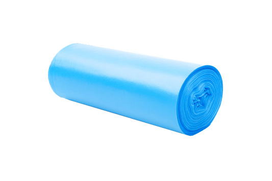 Blue Trash Bag on a transparent background